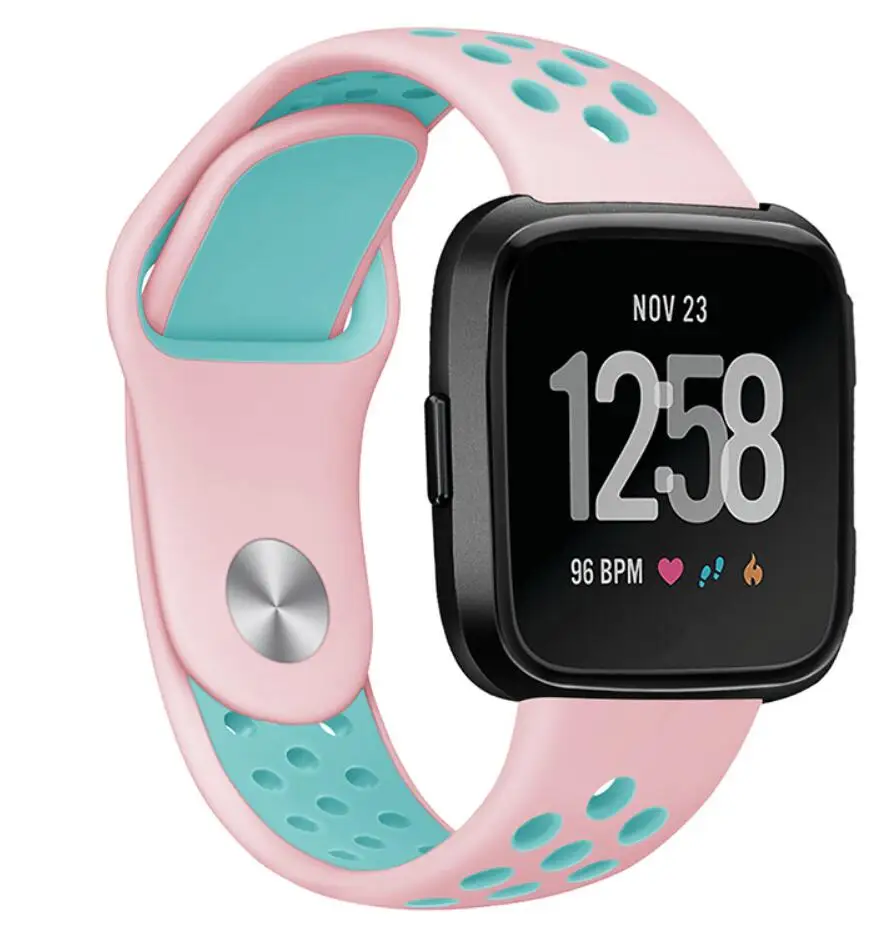 22 мм 20 силиконовый ремешок amazfit 1 2 3 GTR GTS pace bip Ticwatch S S2 E Pro huawei GT 2 для samsung galaxy active 2 s3 s2 Band - Цвет ремешка: pink green
