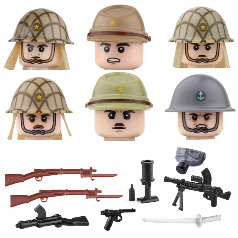 4pcs Military German Paratrooper Army Building Blocks Bricks Figures Models Toys 