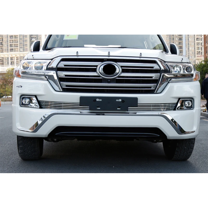 Дизайн светодиодный Передняя противотуманная фара решетка насекомых для Toyota Land Cruiser 200 FJ200 LC200 аксессуары