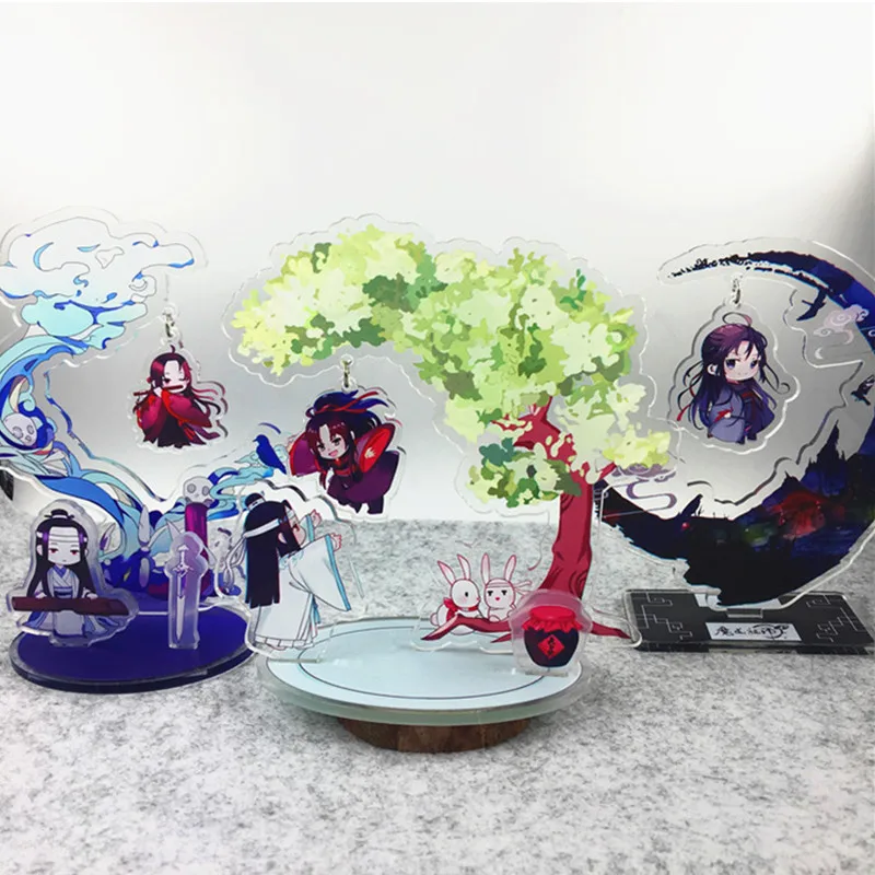 Акриловые подставки из аниме Mo Dao Zu Shi фигурка Wei Wuxian Lan Wangji держатель вокруг