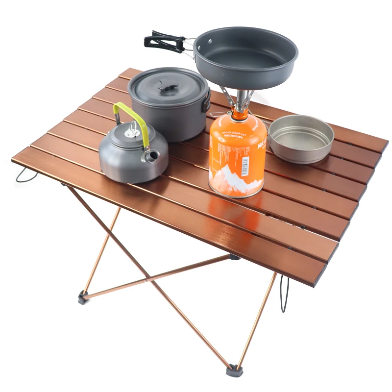 

Camping Tables with Aluminum Table Top Ultralight Camp Table with Carry Bag for Indoor