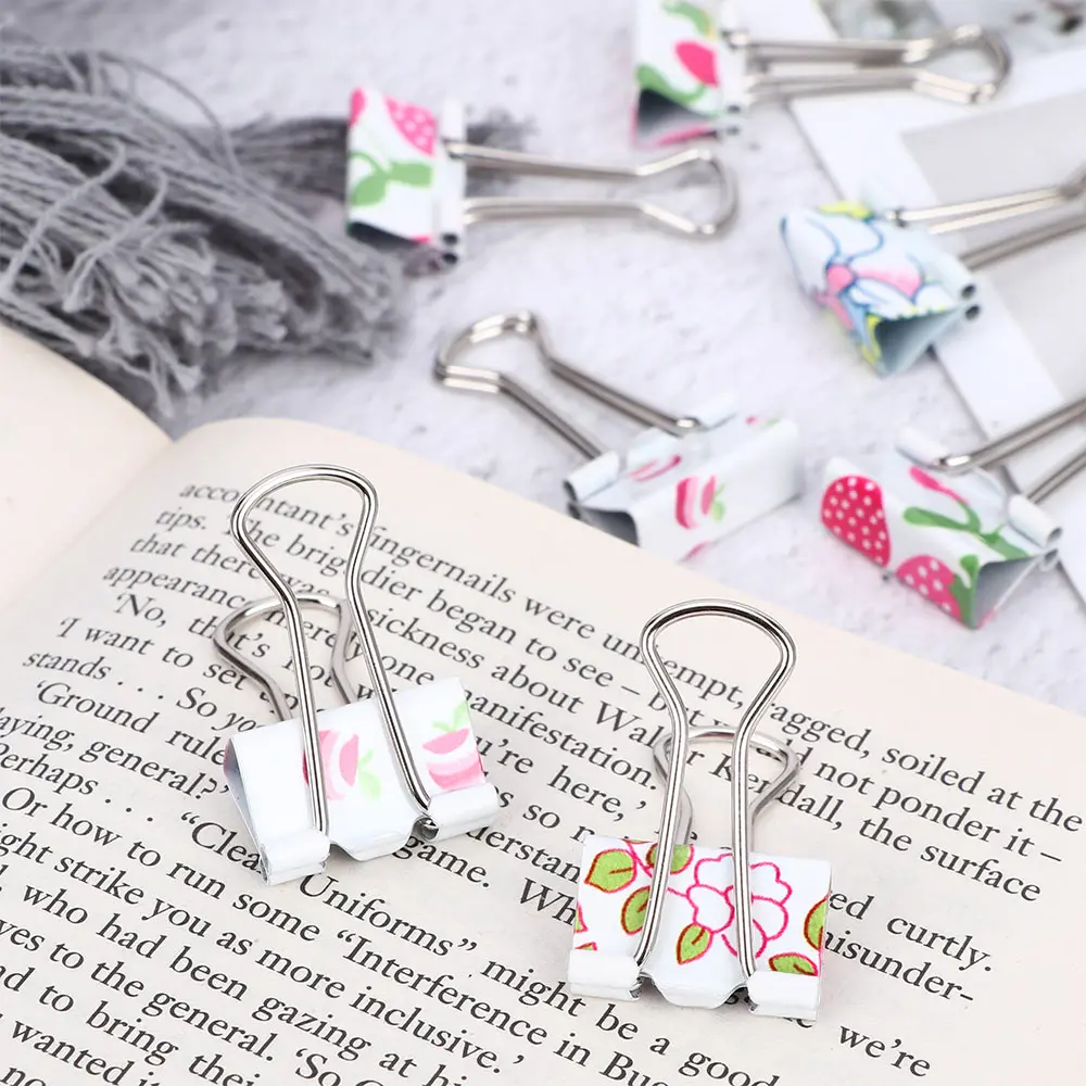 20 шт./упак. металлический мульти Открыватель Цвет файл зажим Бумага зажимы