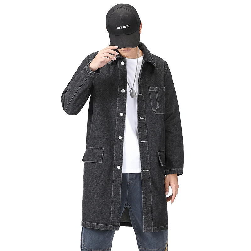 Новое поступление 2021 весеннее Ковбойское пальто мужской Тренч Повседневная