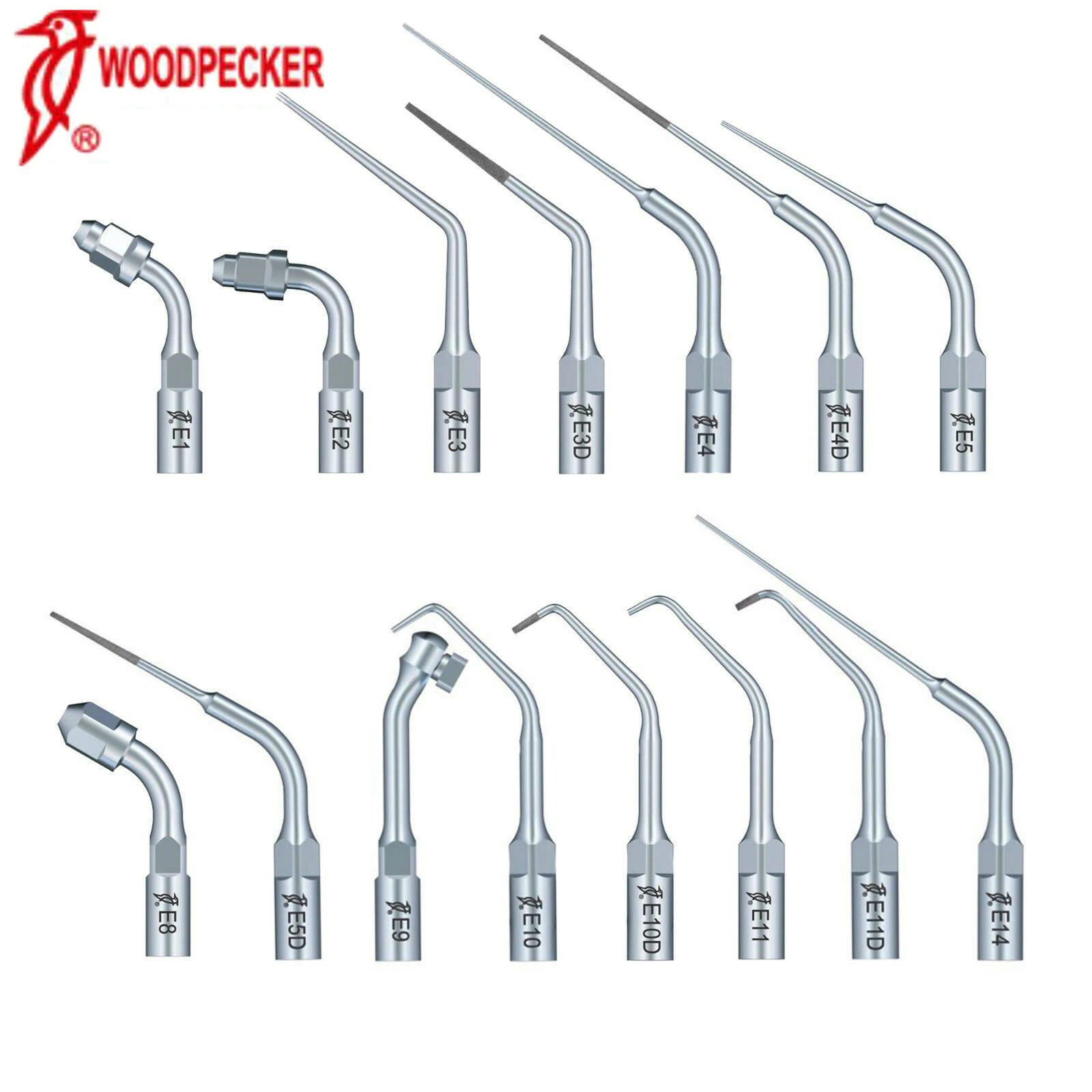 

Woodpecker Dental Ultrasonic Scaler Root Canal Tips Endodontics Tip E1 E2 E3 E3D E4 E4D E5 E5D E8 E9 E10 E10D E11D E14 UDS EMS