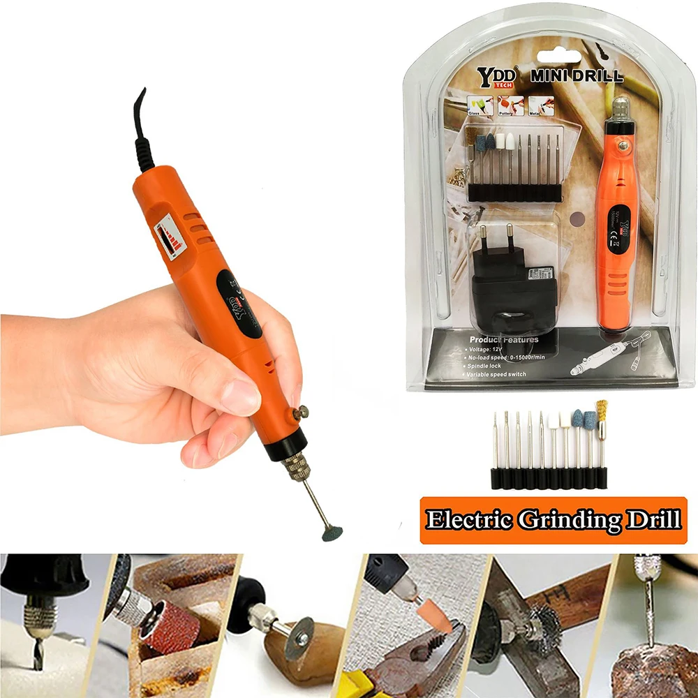 Мини шлифовальный станок с переменной скоростью электрическая гравировальная