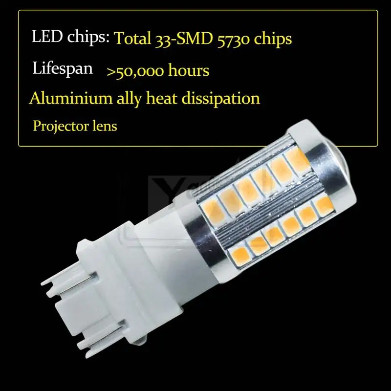 YaaGoo для дневных ходовых огней DRL лампа 3157 T25 5730 чип 33SMD светодиодный Фиолетовый |
