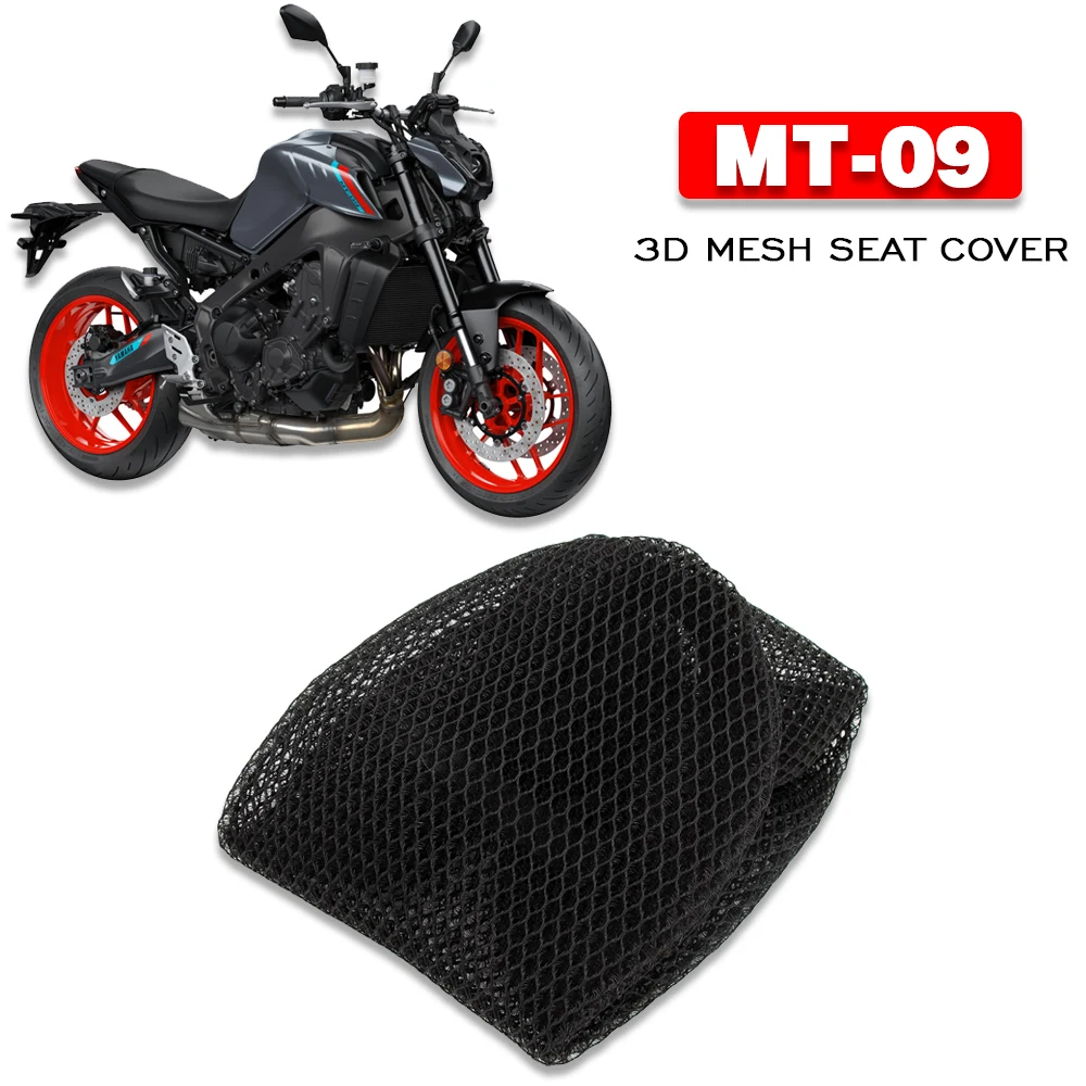

Fabric Saddle Seat Cove 3D Mesh Fabric Seat Cover Motorcycle Protecting Cushion Seat Cover For YAMAHA MT09 MT-09 MT 09 2021