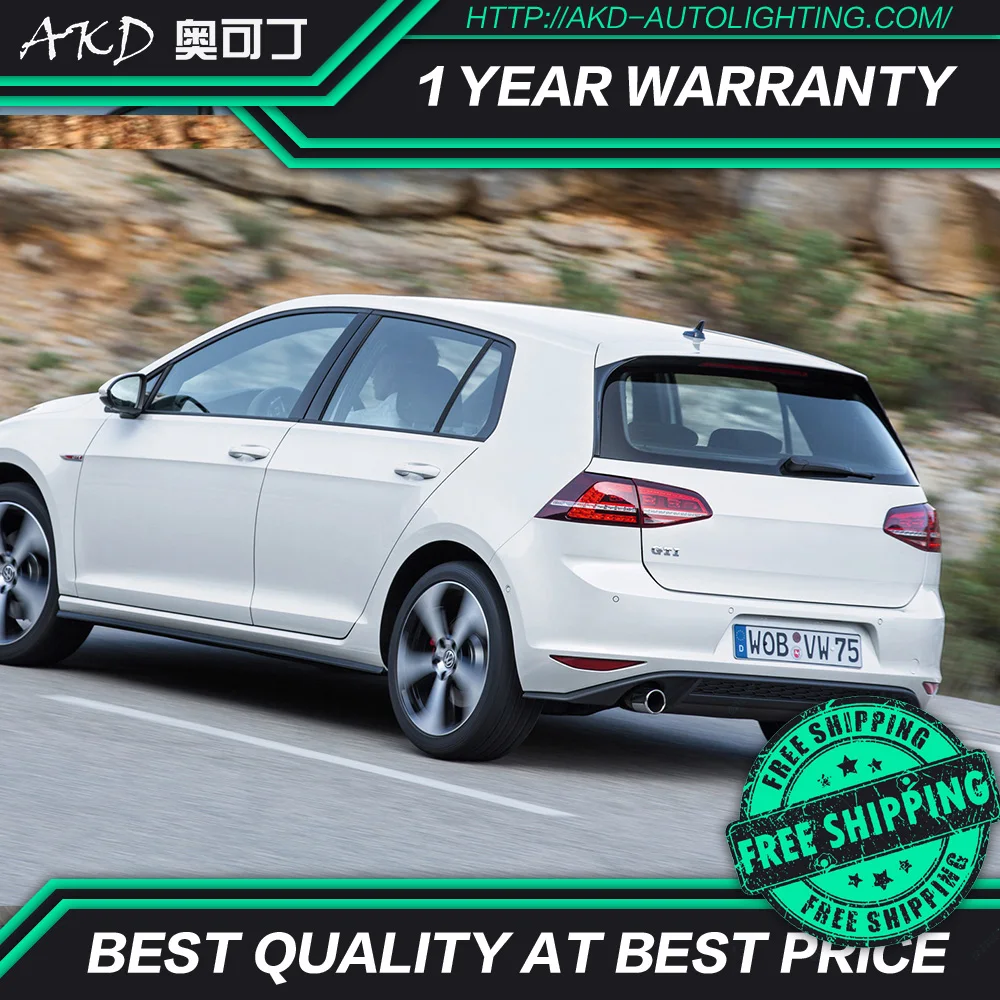 АКД автомобильного тюнинга задних фонарей для VW Golf 7 Golf7 R20 сигнальных огней