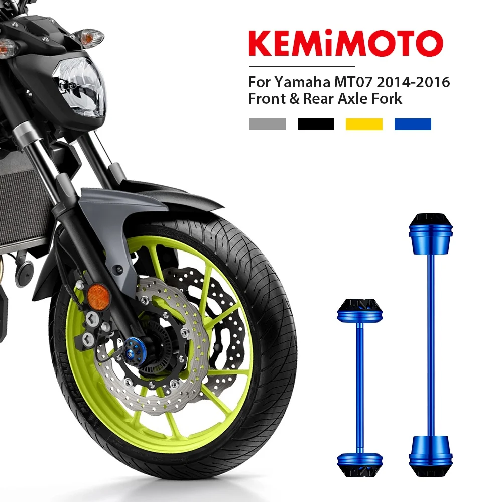 Передняя Задняя ось мотоцикла вилка Краш Рамка слайдер Крышка для Yamaha MT07 Краш протектор FZ 07 MT-07 FZ07
