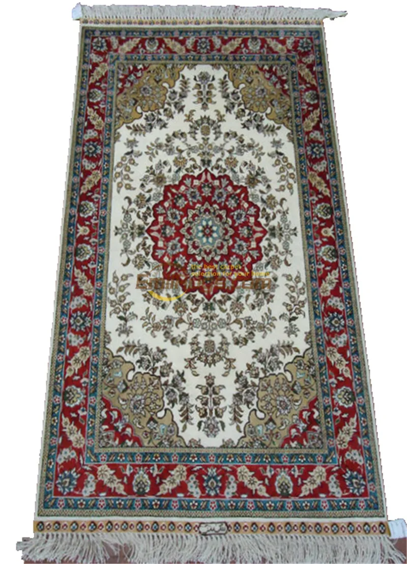 

Blue Top Quality Persian Carpets Silk Hand Knotted Oriental Area Rugs