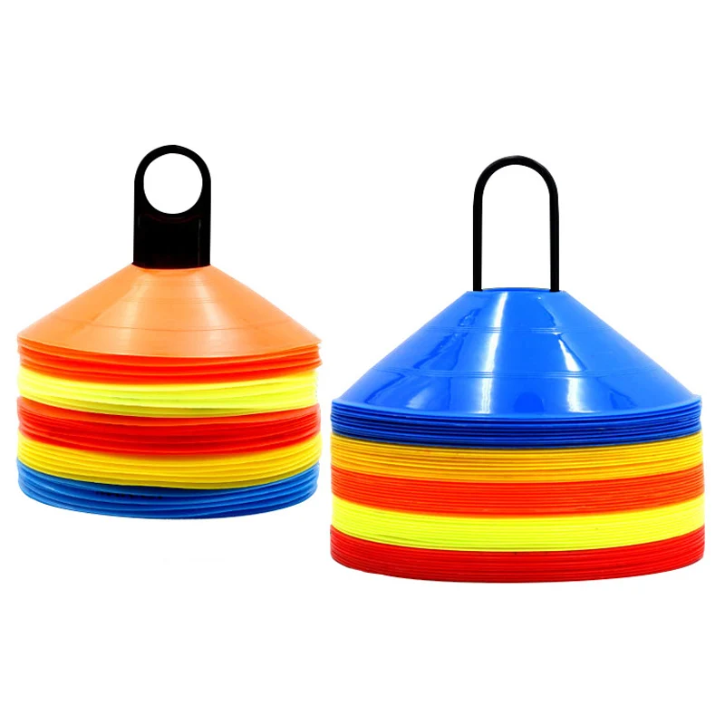 (Set of 50) Football Training Sports Saucer Cones Marker Discs Soccer Entertainment Sports Accessories