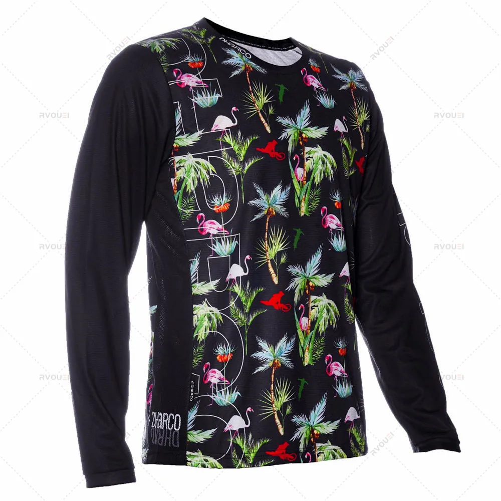 Футболка с длинным рукавом для езды на мотоцикле футболка эндуро Mtb Camiseta