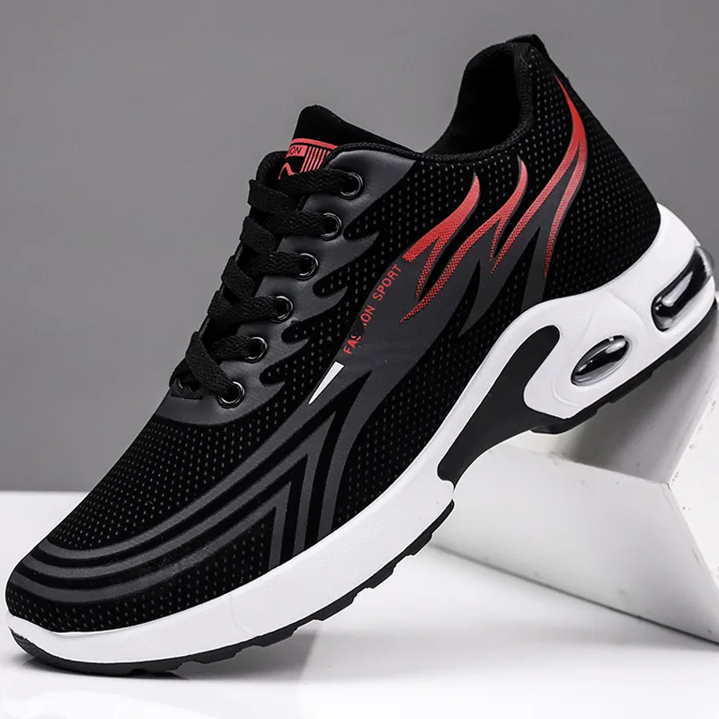 

Air Cushion Men Shoes Brand Fashion Casual Flexible Hidden Increase 5CM Breathable Tenis Lightweigh Male Running Clunky Sneakers