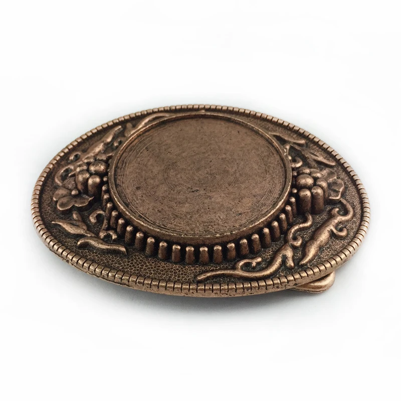 Модная пустая овальная металлическая пряжка для ремня ковбойские деревенские