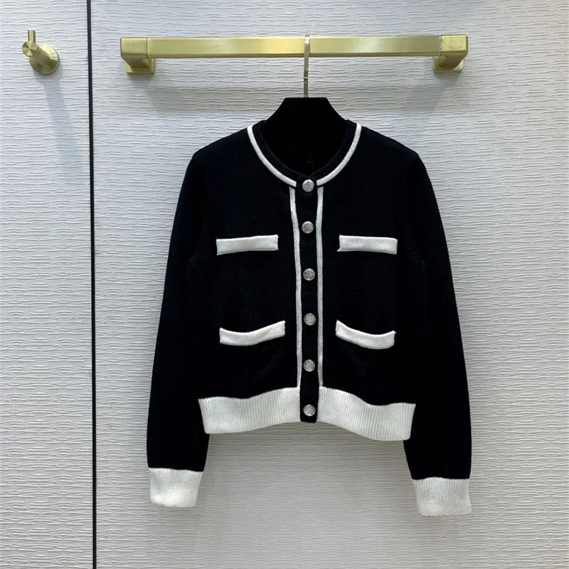 

Женский кашемировый кардиган на пуговицах, с 4 карманами