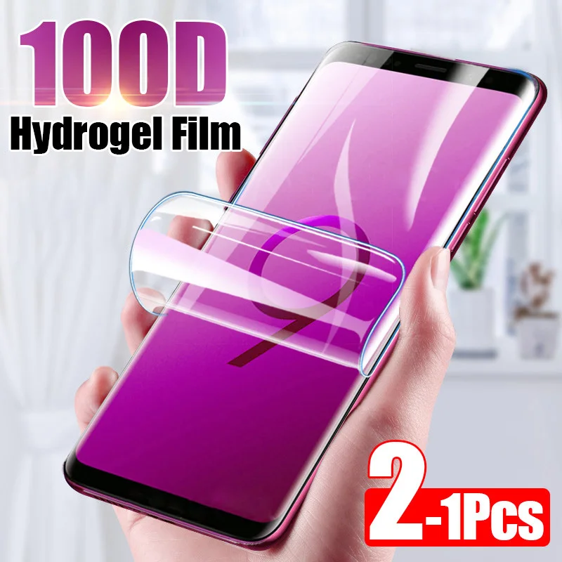 2 шт 100D Защита экрана для samsung Galaxy S10 S9 S8 Plus полное покрытие мягкая пленка Note 10 8 9 S7edge