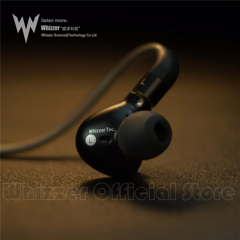 Whizzer A15 A15 Pro спортивные наушники HiFi Bass металлические наушники-вкладыши 3,55 мм Тип наушники 120 мм кевлар гибридная Армирующая линия