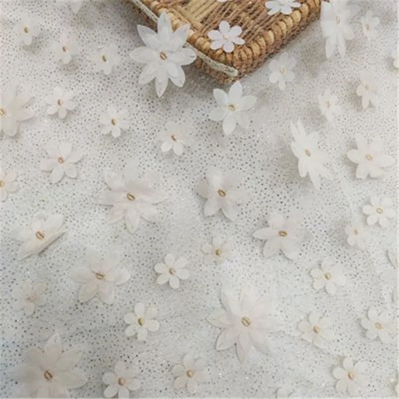 Двухслойная трехмерная Цветочная вышивка с золотым лазером аксессуары для