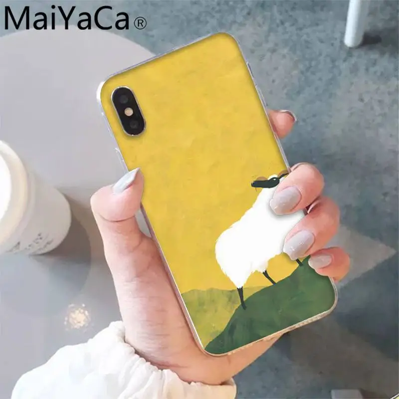 

MaiYaCa sheep cartoon duck black fundas coque Phone Case Hull for iPhone 12 8 7 6 6S Plus X XS MAX 5 5S SE XR 12 11 pro promax