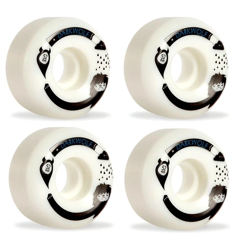 

DarKwolF [32mmx52mm 102A] PU Wheel for Long Skateboard Cruiser Wheels, Skate Board Wheels,4 Pcs
