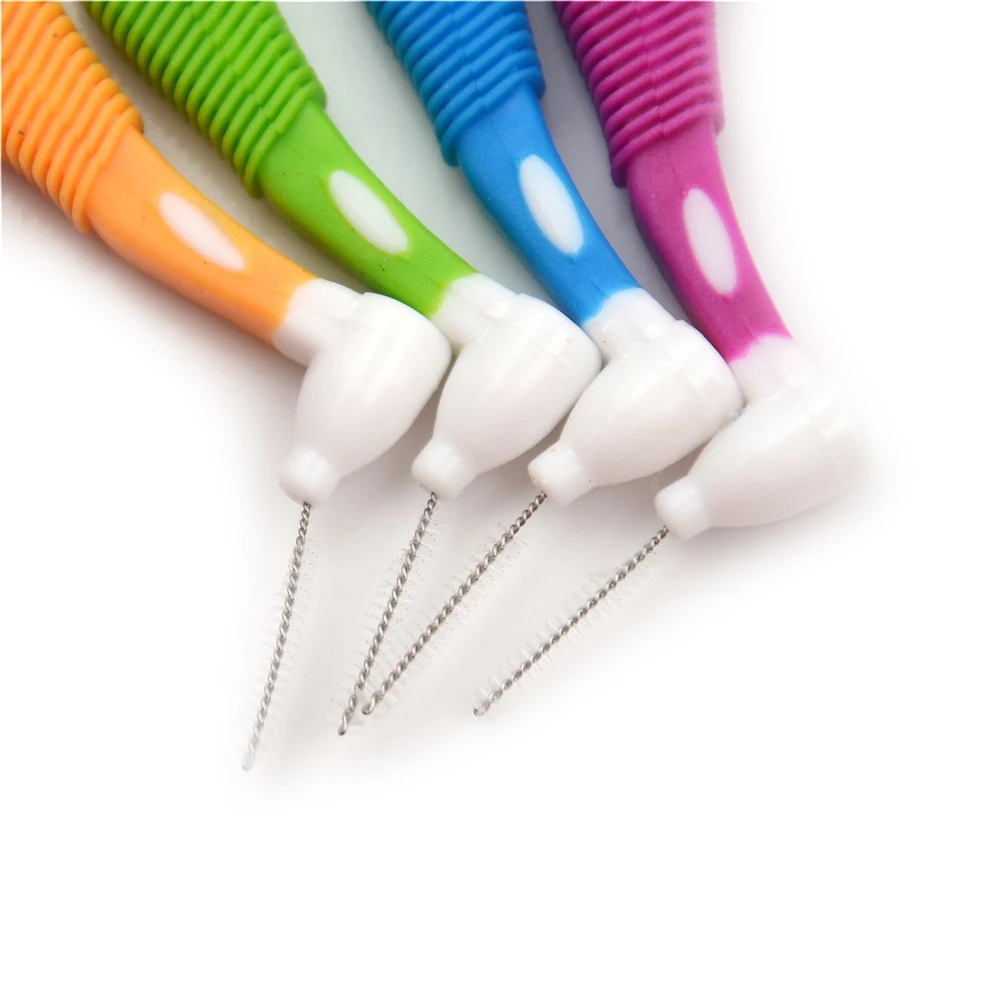 

New 8 Pcs/Box Dental Oral Floss Plastic Interdental Brush Tooth Clean Pick Healthy 0.7mm