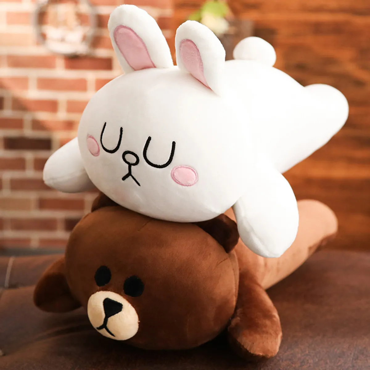 

New 45-80cm cute soft bomb bear rabbit doll plush toy sleeping pillow child girl birthday gift