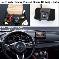 car rear view camera for mazda 2 sedan mazda2 demio dj 2015 2020 28 pins adapter cable compatible with original screen hd ccd
