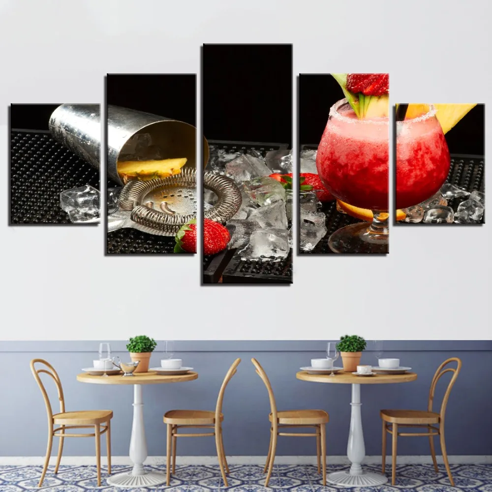 5 шт. клубника коктейльный ледяной блок сверкающие винные стойки вечерние