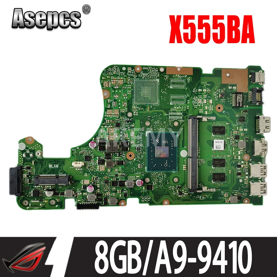 

90NB0D20-R00030 для Asus X555QG X555Q X555B X555BP K555B A555B X555QA X555BA материнская плата Mainboard 8G / A9-9410