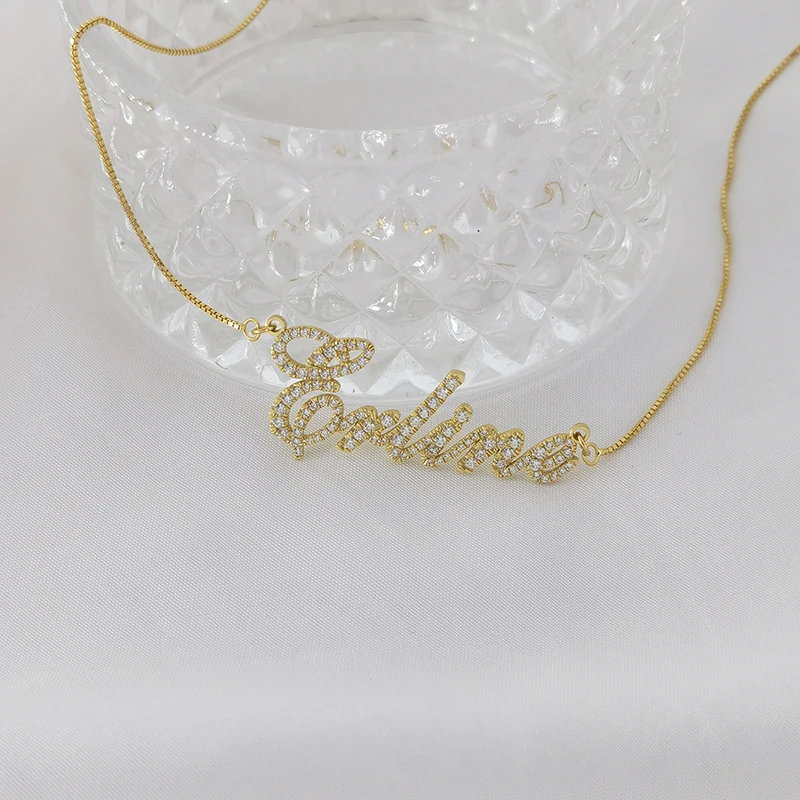 Женское Ожерелье с фианитом на заказ подарок Рождество и день рождения ювелирное