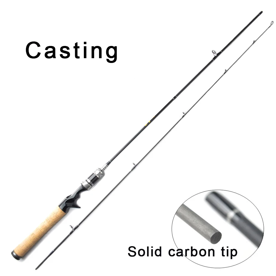 Casting rod Спиннинговые удочки TOMA 99% из углеродного волокна, литье 1,8 м, 602 UL, Ультралегкая приманка, 0,8-5 г, твердые наконечники, удочки для путешествий, рыболовные снасти - Цвет: Casting rod