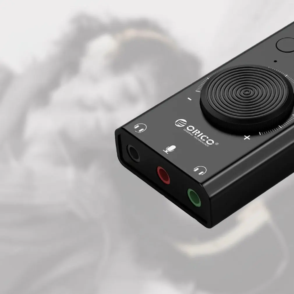 

SC2 External USB Sound Card Stereo Mic Speaker 3.5mm Headset Audio Jack Cable Adapter Switch Volume Adjustment Free Drive