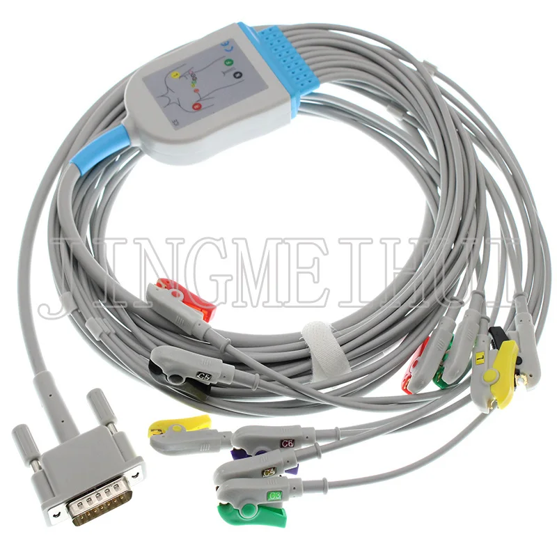 Совместимый PHILIPS (hp) M1770A M1771A M1772A ЭКГ кабель свинцовый 3.0DIN/4 0
