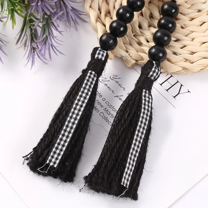 OGDA 68 см Хэллоуин кисточка Сделай Сам Тыква деревянные бусины подвеска