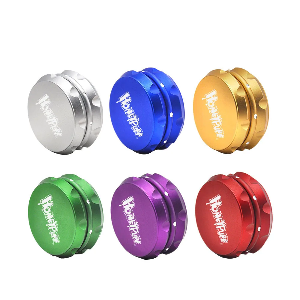 Воздухопроницаемая алюминиевая травяная курительная мельница Dia. Измельчитель