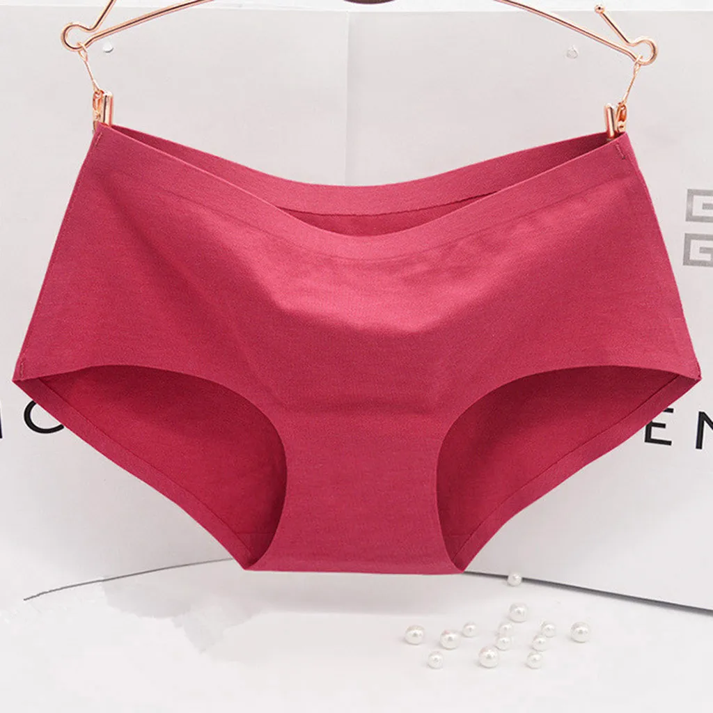 F Модные женские бесшовные трусы нижнее белье со средней талией сексуальные