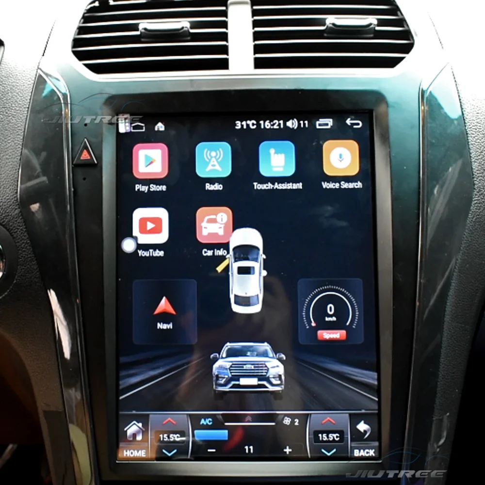 Вертикальный экран для Ford Explorer 2016-2019 2Din Android автомобильный Радио мультимедийный