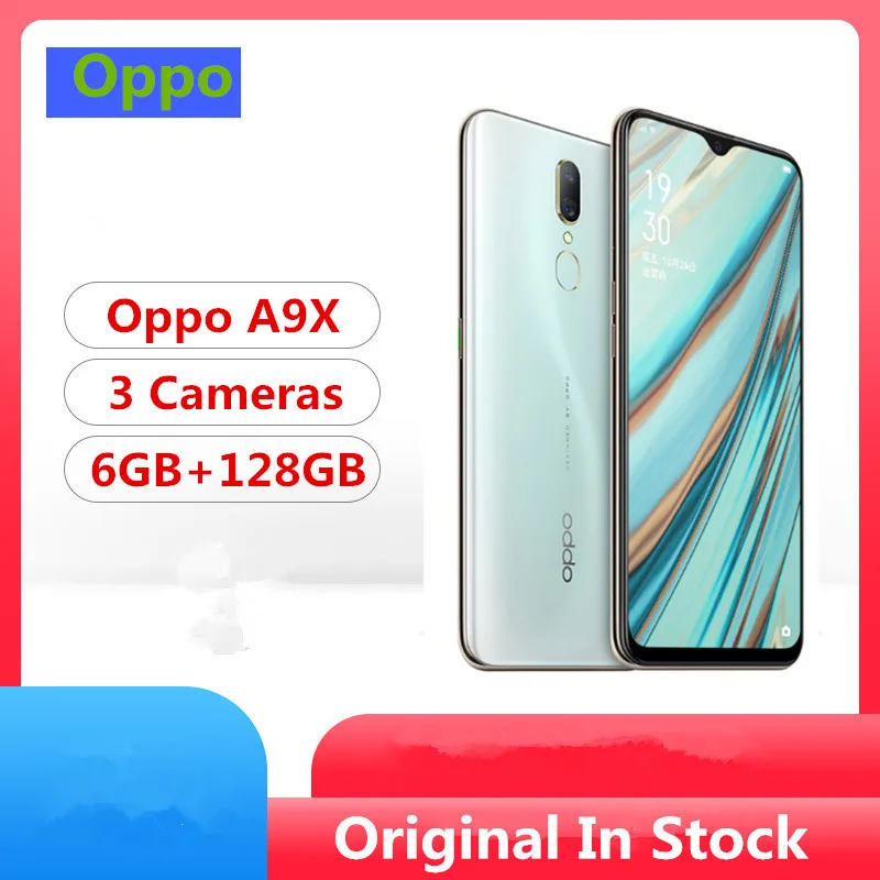 Смартфон Oppo A9X Helio P70 Android 9 0 экран 6 53 дюйма IPS 2340X1080 ГБ ОЗУ 128 Гб ПЗУ 48 Мп + 16 5 МП OTG
