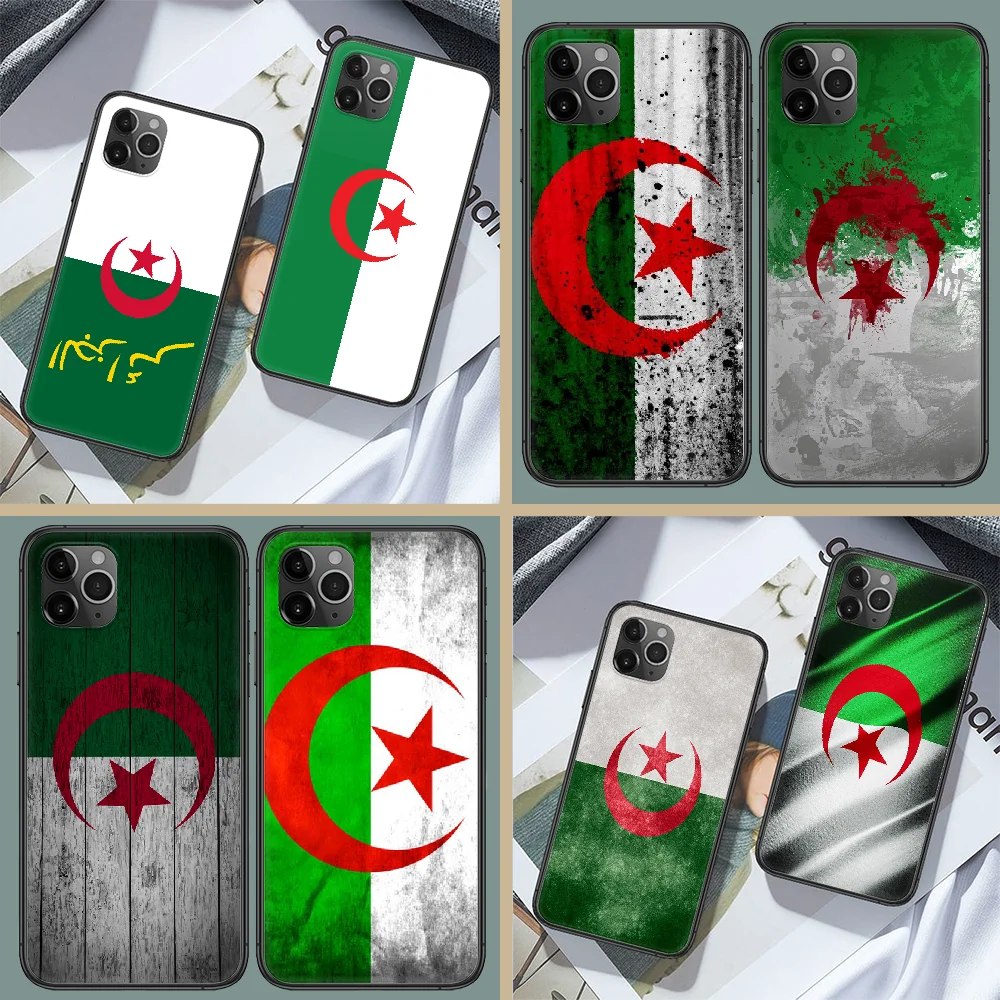 Чехол для телефона с флагом Алжира корпус корпуса iphone 5 5s se 2020 6 6s 7 8 12 mini plus X XS XR 11 PRO