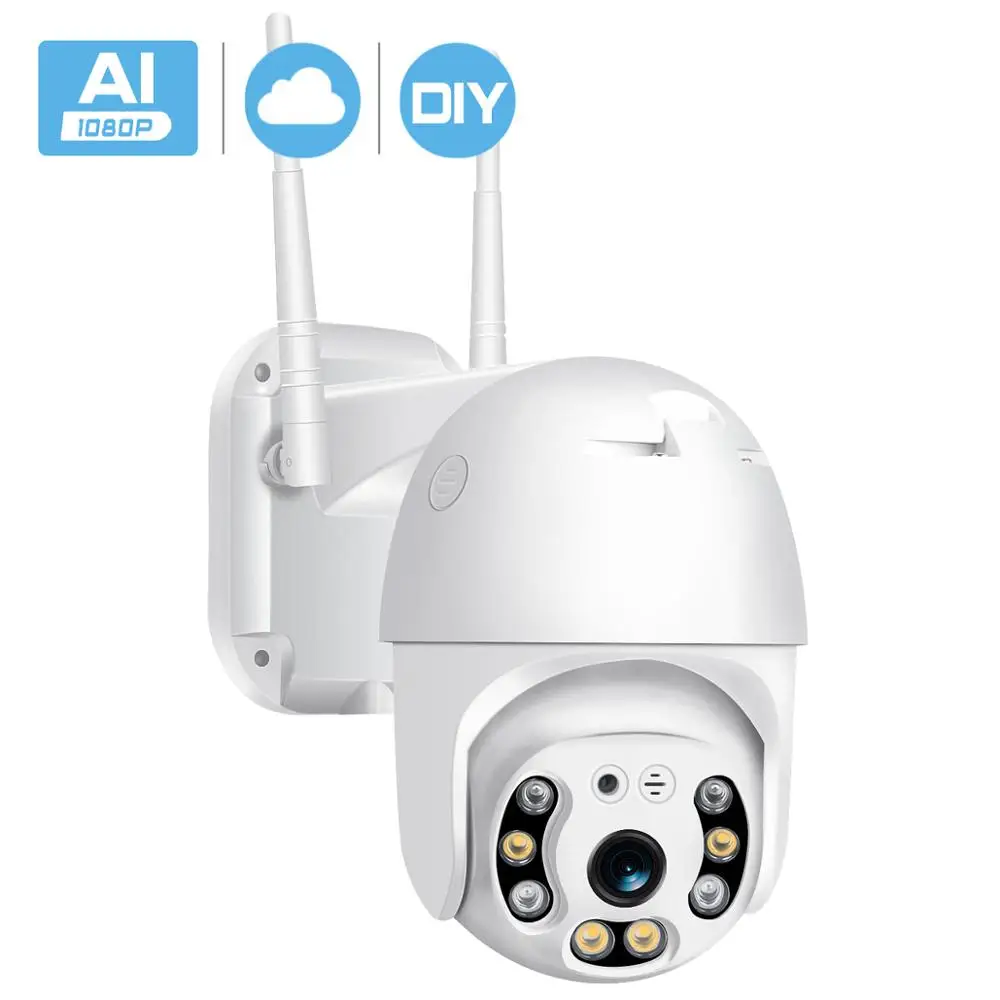 Besder 1080P наружная скоростная купольная Wifi камера IP 2MP H.265 аудио PTZ беспроводная камера Ai облако-SD слот ONVIF наблюдения IP камера