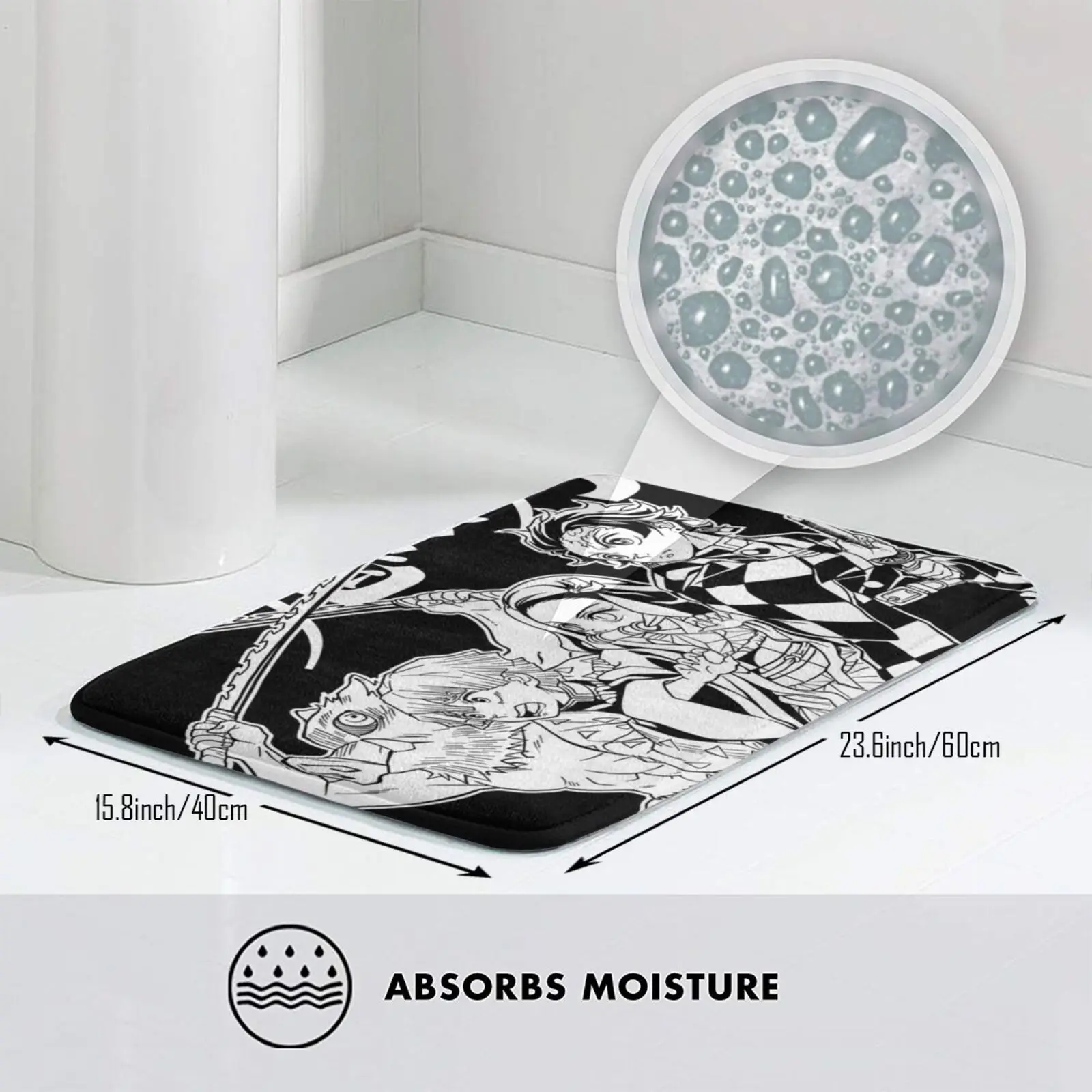 Ковер Demon Killer ковер Kimetsu No Yaiba Tanjiro 9 Pilars Nezuko Inosuke