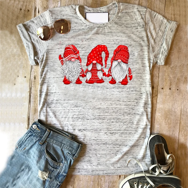 Костюм гномов красного цвета Новогодние майки Мужская одежда размера плюс