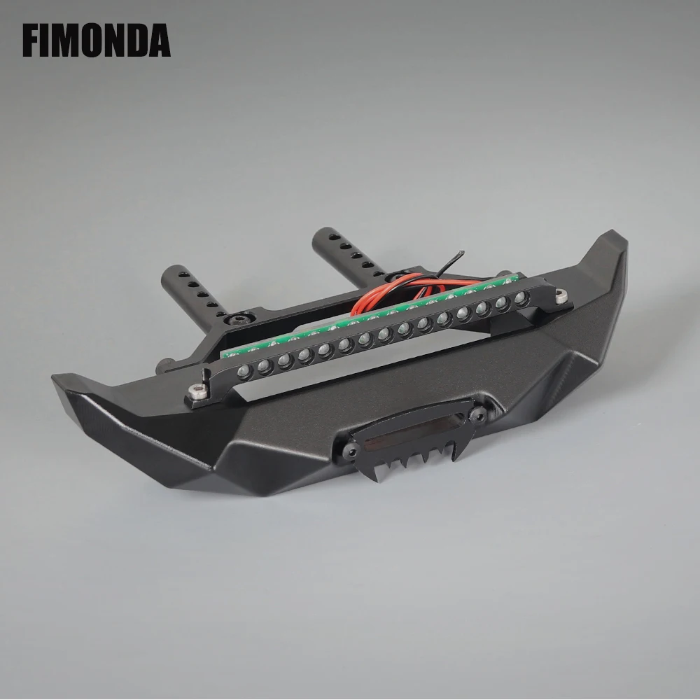 FIMONDA Metal Front Rear Bumper with LED Light for 1/10 RC Crawler Axial SCX10 90046 90047 Traxxas TRX4 RGT 86100 | Игрушки и хобби