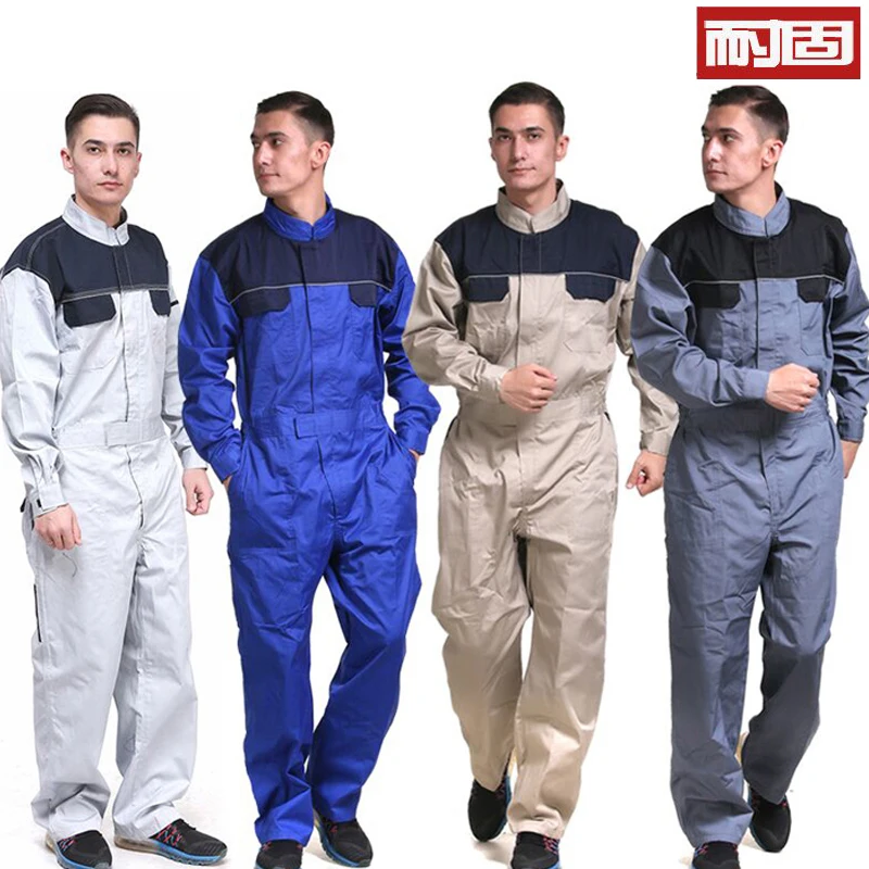 Work Wear Overalls for men Fashion Tooling Loose Cargo Overalls Long Sleeve Repairman Auto Repair Jumpsuits