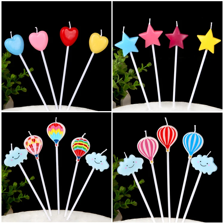 Воздушный шар облако пятиконечная звезда Любовь комбинированная Свеча День