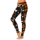 Леггинсы с завышенной талией You Are My Secret, облегающие готические леггинсы с призраками, модные леггинсы с Тыквой и мультяшным рисунком для Хэллоуина, 2021