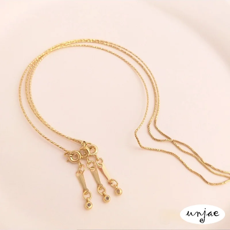 

Customized 18K gold bag color preservation can beaded universal bracelet adjustable telescopic diy memory rebound bracelet ring