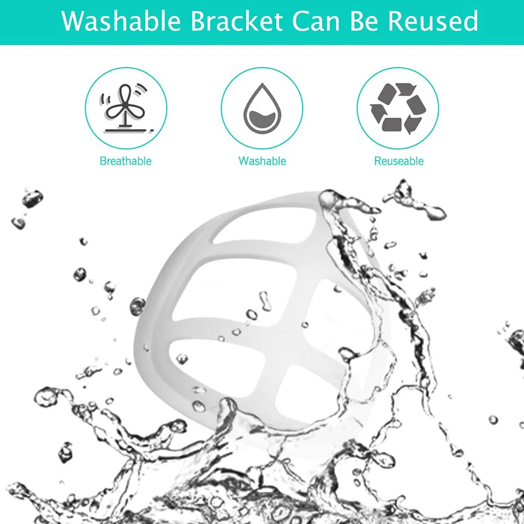 Унисекс Многоразовые 3D маски для лица кронштейн моющаяся маска рта отдельная