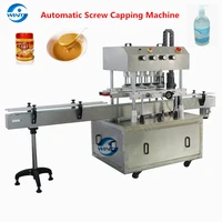 automatic spray bottle capping machine linear pet plastic high speed bottle screw tightening capper for lotion honey shampoo