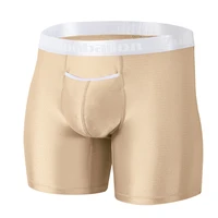 2021 new mens underpants long leg high quality nylon breathable men boxers briefs size m 3xl